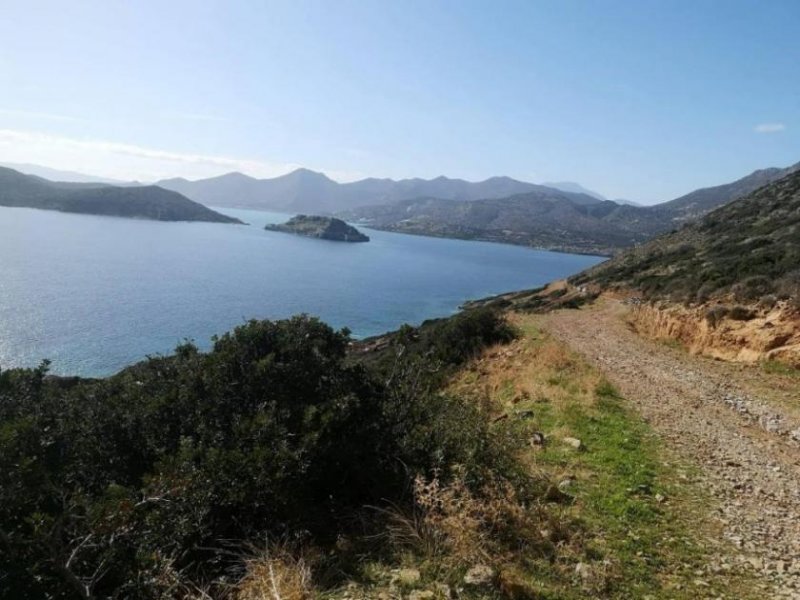 Plaka bei Elounda Kreta, Plaka Elounda: Bauland direkt am Meer zu verkaufen Grundstück kaufen